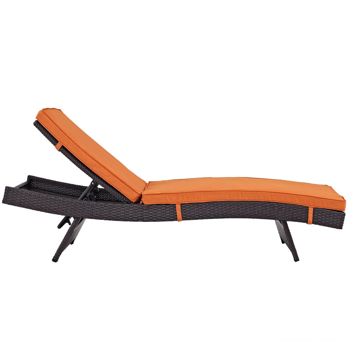 Convene Chaise Outdoor Patio Set of 4 by Modway - feature highlight