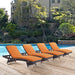 Convene Chaise Outdoor Patio Set of 4 by Modway - specifications diagram