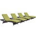 Convene Chaise Outdoor Patio Set of 4 by Modway - control panel detail