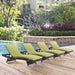 Convene Chaise Outdoor Patio Set of 4 by Modway - interior view