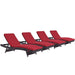Convene Chaise Outdoor Patio Set of 4 by Modway - view 17