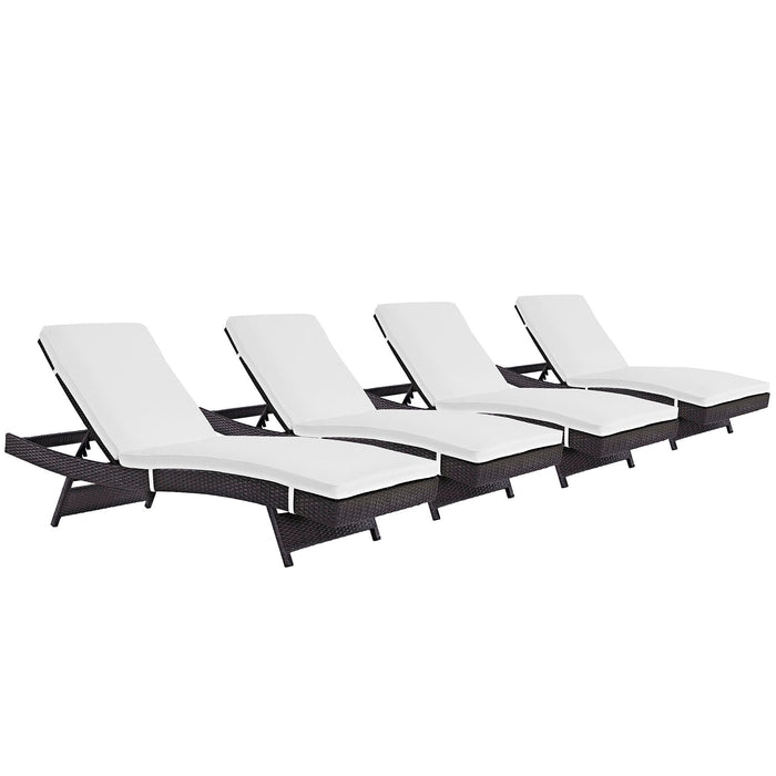 Convene Chaise Outdoor Patio Set of 4 by Modway - view 27