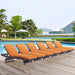 Convene Chaise Outdoor Patio Set of 6 by Modway - specifications diagram