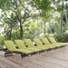 Convene Chaise Outdoor Patio Set of 6 by Modway - interior view