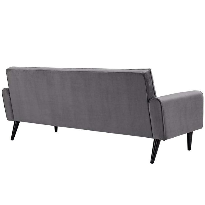 Delve Performance Velvet Sofa - detail close-up