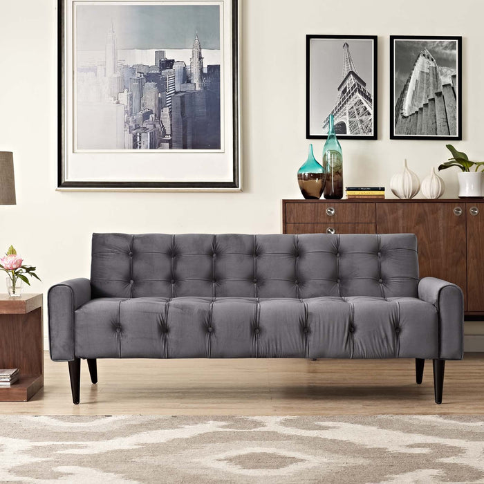 Delve Performance Velvet Sofa - Modway \living\sofas