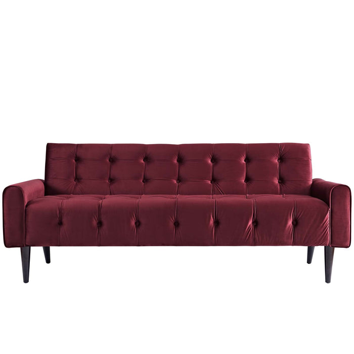 Delve Performance Velvet Sofa - view 8