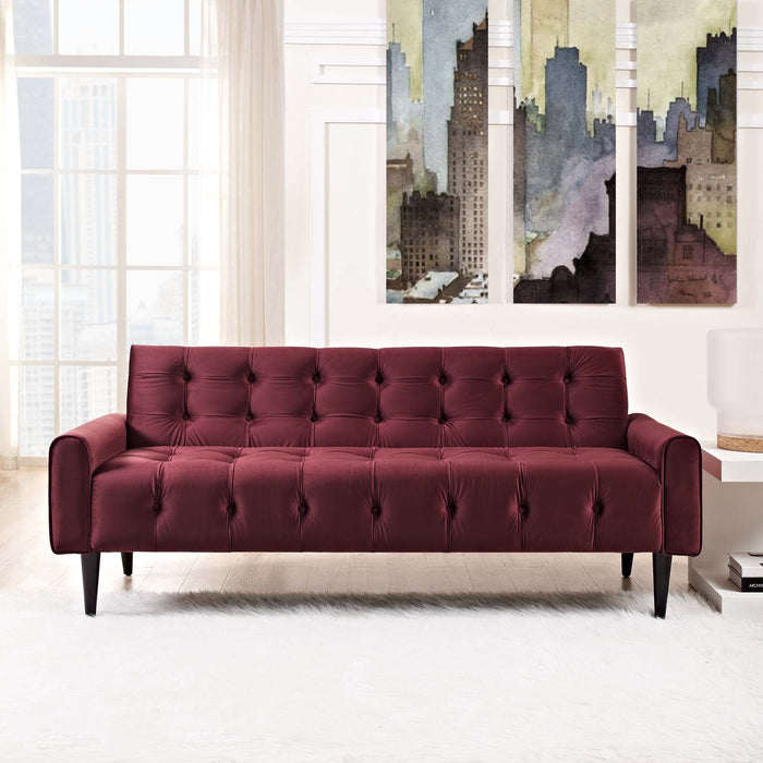Delve Performance Velvet Sofa - view 5