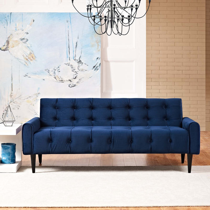 Delve Performance Velvet Sofa - view 9