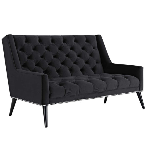 Peruse Performance Velvet Loveseat - alternate angle view