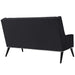 Peruse Performance Velvet Loveseat - detail close-up