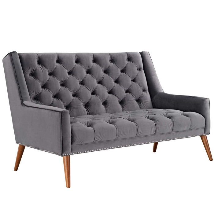 Peruse Performance Velvet Loveseat - view 6