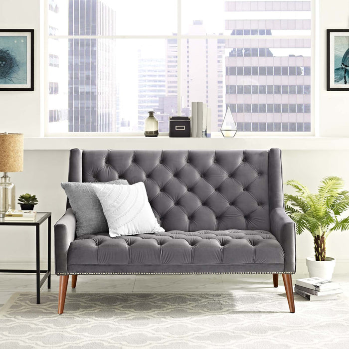 Peruse Performance Velvet Loveseat - view 5