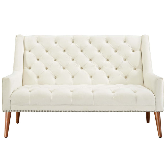 Peruse Performance Velvet Loveseat - view 12