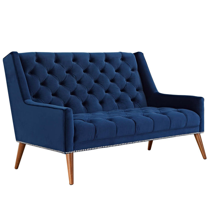Peruse Performance Velvet Loveseat - view 14