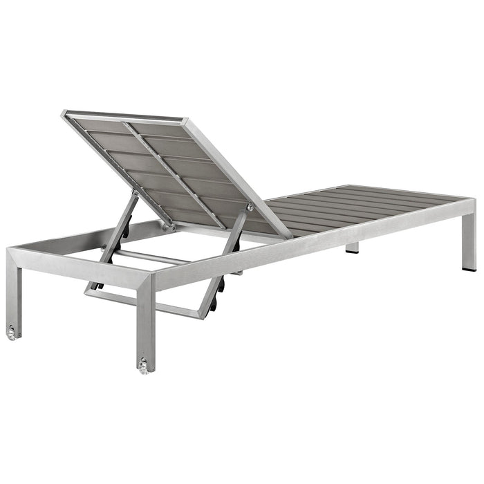 Shore Chaise Outdoor Patio Aluminum Set of 2 - view 5