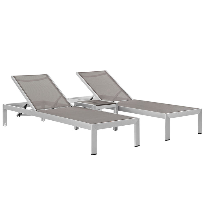 Shore 3 Piece Outdoor Patio Aluminum Set - view 9