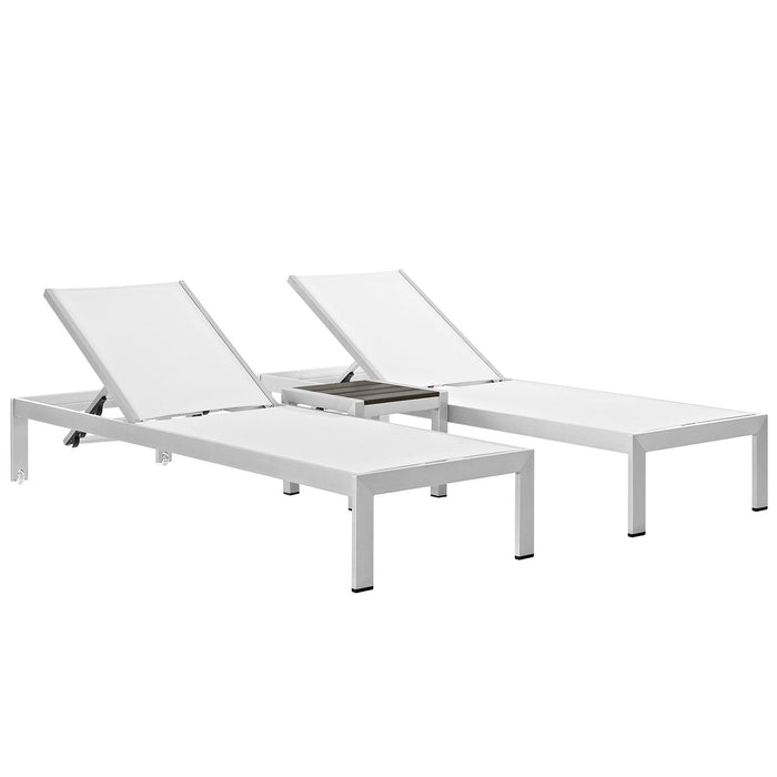 Shore 3 Piece Outdoor Patio Aluminum Set - view 16