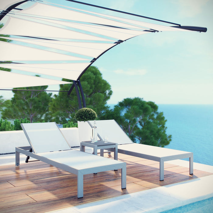 Shore 3 Piece Outdoor Patio Aluminum Set - view 15