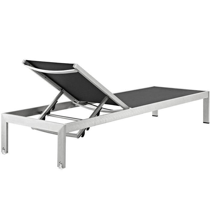 Shore Chaise Outdoor Patio Aluminum Set of 2 - in lifestyle setting