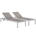 Shore Chaise Outdoor Patio Aluminum Set of 2 - view 7