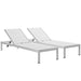 Shore Chaise Outdoor Patio Aluminum Set of 2 - view 12