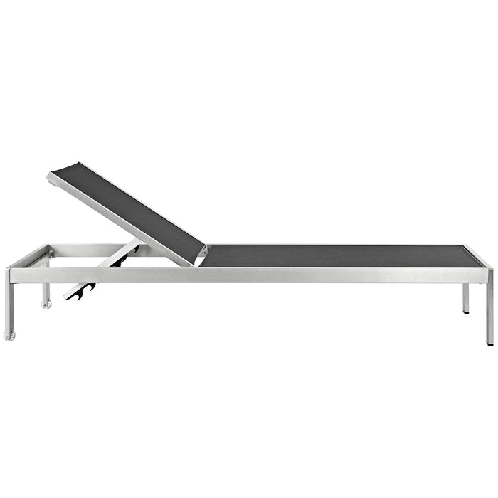 Shore Chaise Outdoor Patio Aluminum Set of 4 - in lifestyle setting