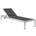 Shore Chaise Outdoor Patio Aluminum Set of 6 - detail close-up