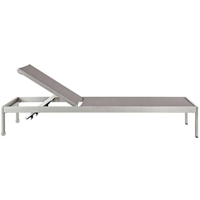 Shore Chaise Outdoor Patio Aluminum Set of 6 - view 9