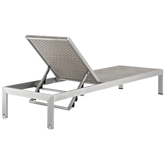 Shore Chaise Outdoor Patio Aluminum Set of 2 - view 5