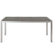 Modway Shore 3 Piece Outdoor Patio Aluminum Dining Set - Close-Up