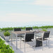 Shore 5 Piece Outdoor Patio Aluminum Dining Set - Modway \outdoor\dining sets