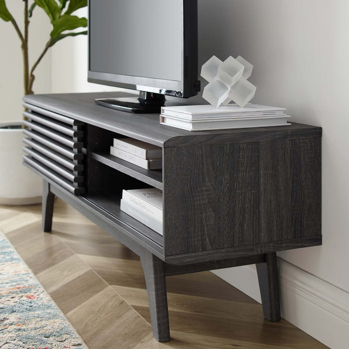Modway Render 48” TV Stand Living Room Furniture in Brown - Detail View