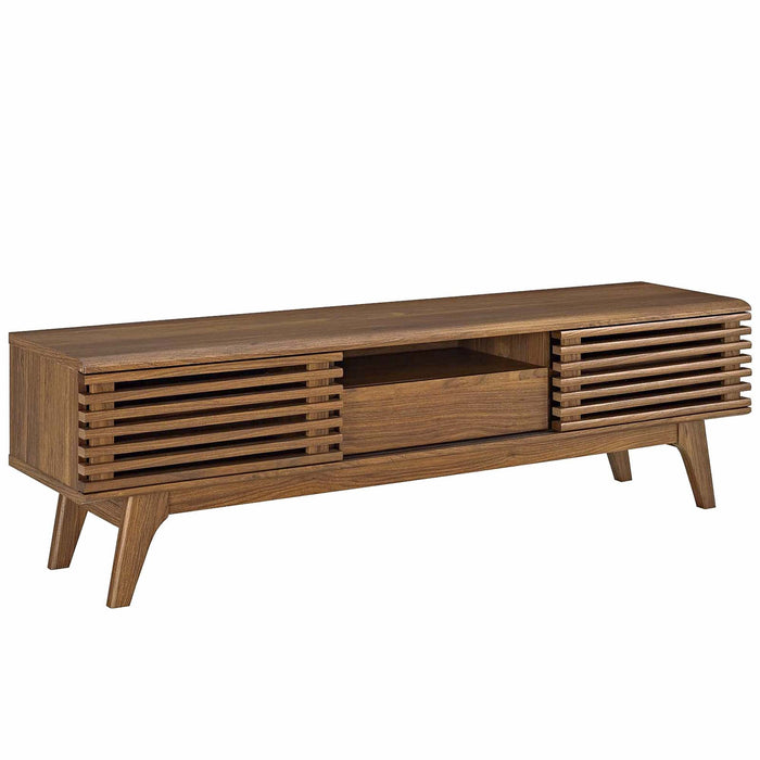 Modway Render 59” TV Stand Living Room Furniture in Brown