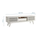 Modway Render 59” TV Stand Living Room Furniture - Installation View