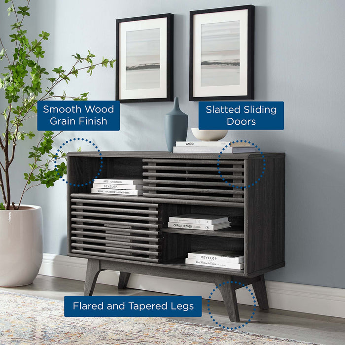 Modway Render Display Stand Living Room Furniture in Brown - Detail View