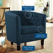 Modway Prospect Chesterfield Armchair – Luxurious Upholstered Lounge Chair with... Living Room Furniture - Lifestyle View