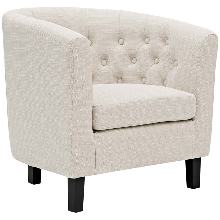 Modway Prospect Chesterfield Armchair – Luxurious Upholstered Lounge Chair with Button... Living Room Furniture - Features