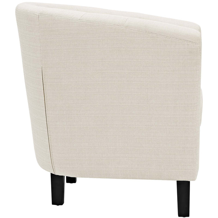 Modway Prospect Chesterfield Armchair – Luxurious Upholstered Lounge Chair with... Living Room Furniture - Installation View
