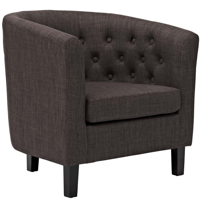Modway Prospect Chesterfield Armchair – Luxurious Upholstered Lounge Chair with Button... Living Room Furniture - View 13