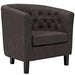 Modway Prospect Chesterfield Armchair – Luxurious Upholstered Lounge Chair with Button... Living Room Furniture - View 13