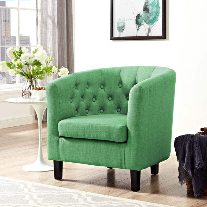 Modway Prospect Chesterfield Armchair – Luxurious Upholstered Lounge Chair with Button... Living Room Furniture - View 24