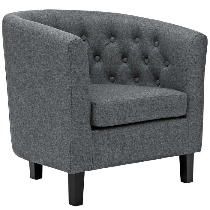 Modway Prospect Chesterfield Armchair – Luxurious Upholstered Lounge Chair with Button... Living Room Furniture - View 25