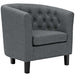 Modway Prospect Chesterfield Armchair – Luxurious Upholstered Lounge Chair with Button... Living Room Furniture - View 25