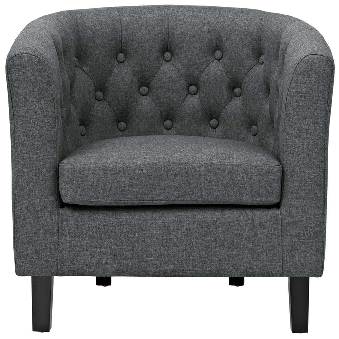 Modway Prospect Chesterfield Armchair – Luxurious Upholstered Lounge Chair with Button... Living Room Furniture - View 28