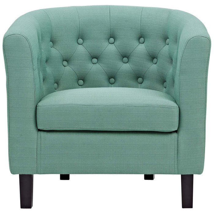 Modway Prospect Chesterfield Armchair – Luxurious Upholstered Lounge Chair with Button... Living Room Furniture - View 34
