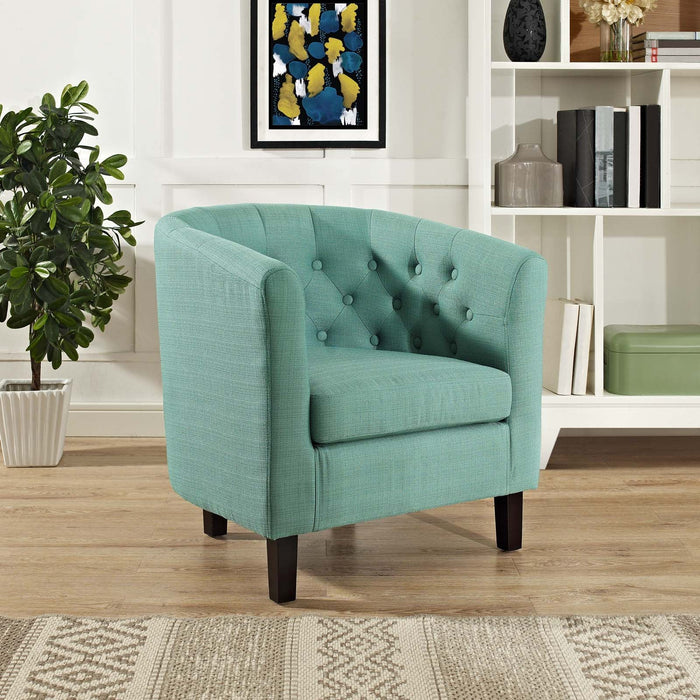 Modway Prospect Chesterfield Armchair – Luxurious Upholstered Lounge Chair with Button... Living Room Furniture - View 36
