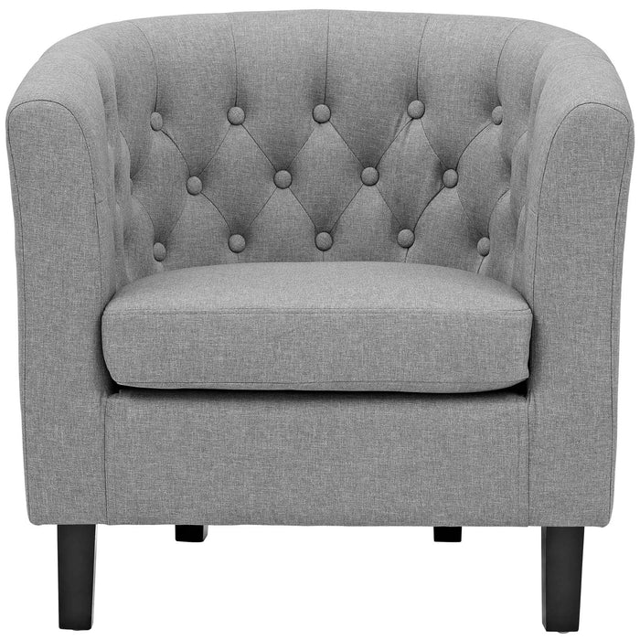 Modway Prospect Chesterfield Armchair – Luxurious Upholstered Lounge Chair with Button... Living Room Furniture - View 39