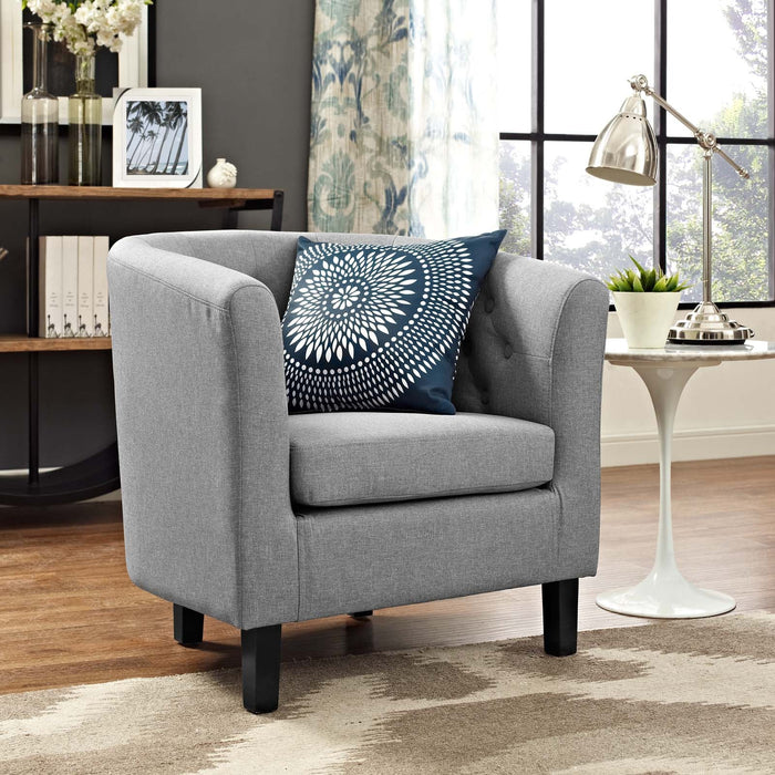 Modway Prospect Chesterfield Armchair – Luxurious Upholstered Lounge Chair with Button... Living Room Furniture - View 41