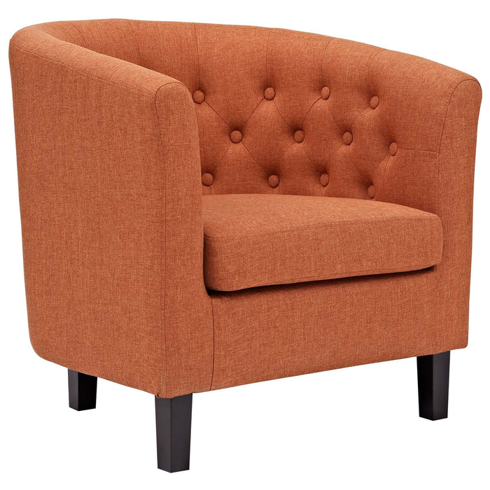 Modway Prospect Chesterfield Armchair – Luxurious Upholstered Lounge Chair with Button... Living Room Furniture - View 42